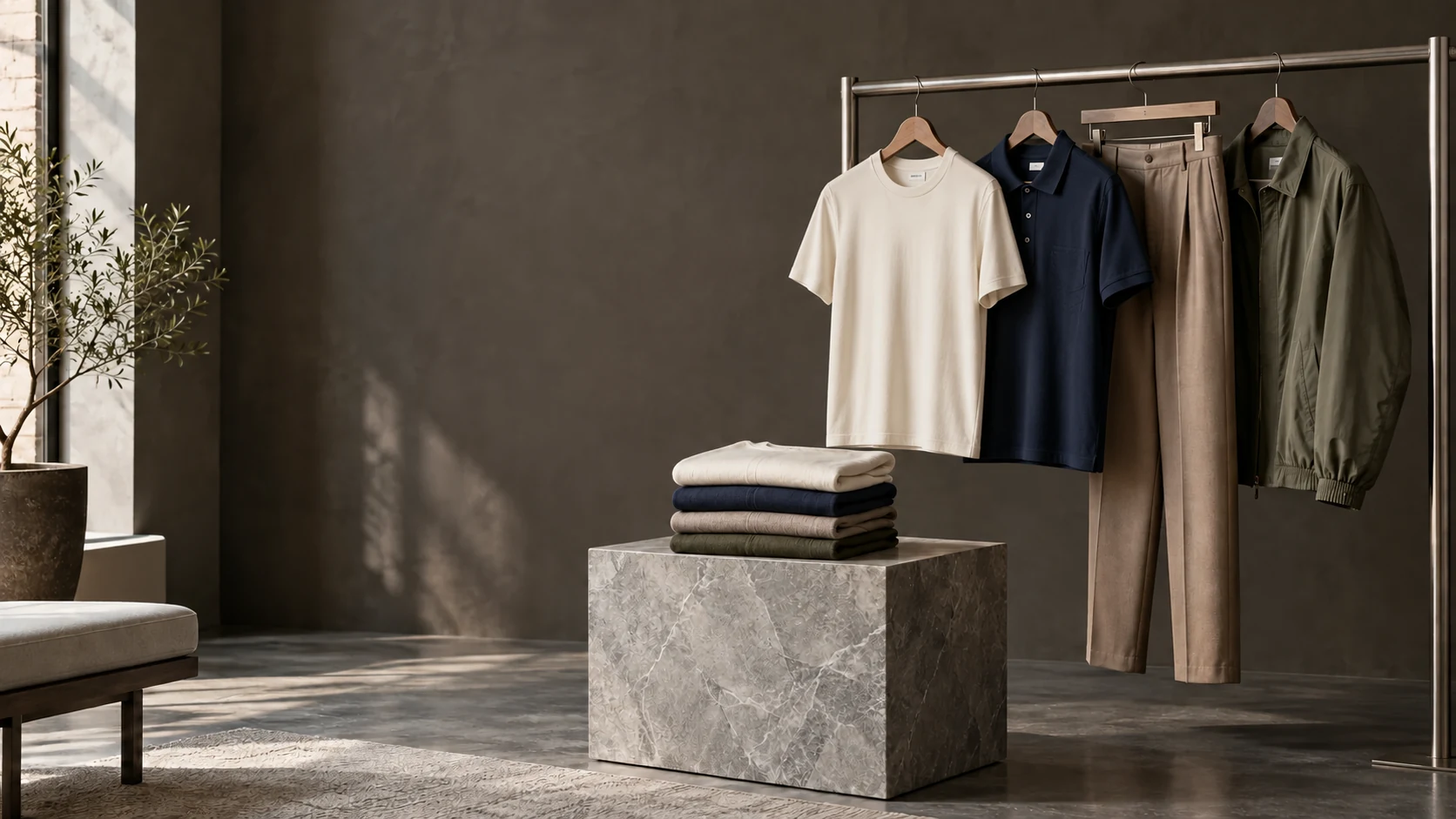 Collections in a showroom