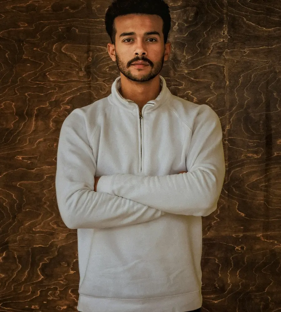 Half-zips manufactured in Bangladesh